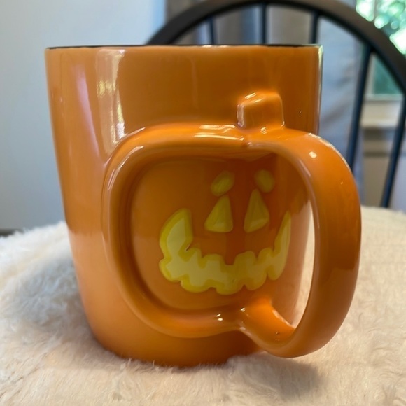 Jack o Lantern 𝅺2003 Starbucks Barista 3D Orange/Yellow Coffee Mug - Picture 1 of 5